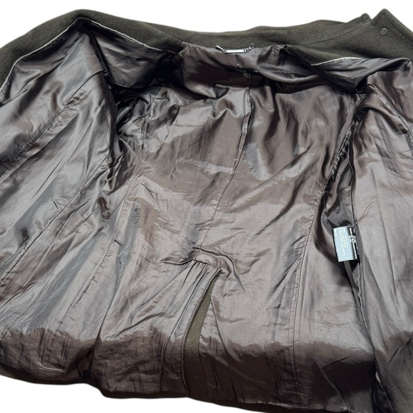 Calvin Klein Angora Rabbit Hair Wool Chocolate Brown Peacoat Like New soft cozy - Picture 7 of 16